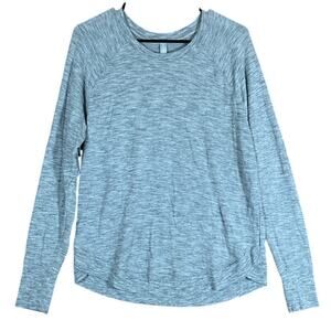 Athleta Womens Sweatshirt Gray Mindset Pullover Modal Blend Stretch Medium